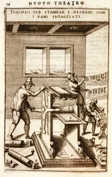 Kupferdruckpresse für den Druck von Zeichnungen, 1607